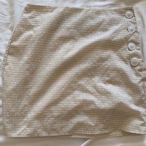 Urban Outfitters Checkered Yellow tight skirt